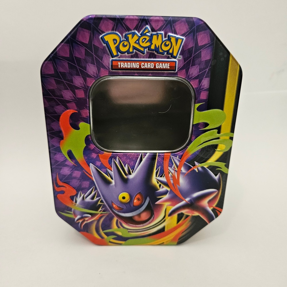 Pokemon TCG Mega Moonlit Tin Mega Gengar ex Mega Clefable ex Empty Storage Case